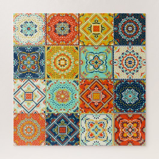 Talavera, Azulejos, Turks mozaïekbehang. Legpuzzel (Verticaal)