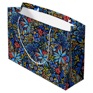 Talavera Bouquet Pattern Gift Bag Groot Cadeauzakje
