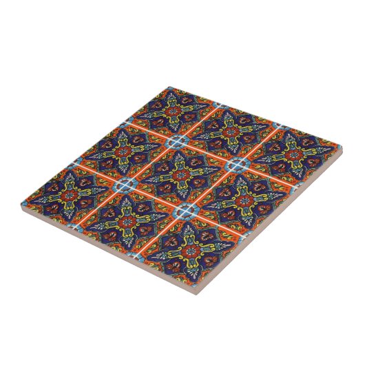 Talavera Ceramic Tile Tegeltje (Zijkant)