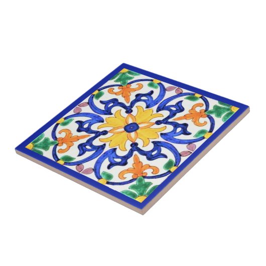 Talavera Ceramic Tile Tegeltje (Zijkant)