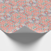 Talavera: Collage van etnische Tegels. Cadeaupapier (Hoek)