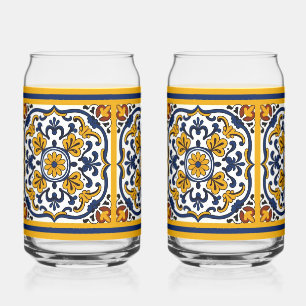 Talavera Daisy Tegels Blikvorm Glas