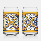 Talavera Daisy Tegels Blikvorm Glas (Links)