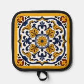 Talavera Daisy Tile Pannenlap (Voorkant)