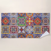 Talavera Design-1 Beach Towel Strandlaken (Voorkant)