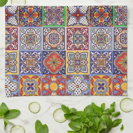 Talavera Design-1 Kitchen Towels Theedoek (Gevouwen)