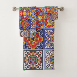 Talavera Design-1 Towel Bad Handdoek