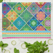 Talavera Design-2 keukenhanddoeken (Gevouwen)