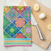 Talavera Design-2 keukenhanddoeken (Quarter Fold)