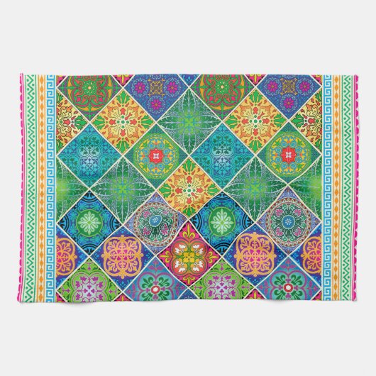 Talavera Design-2 keukenhanddoeken (Horizontaal)