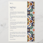 Talavera Fiesta Mexicaans Mediterraan thema menu (Voorkant)