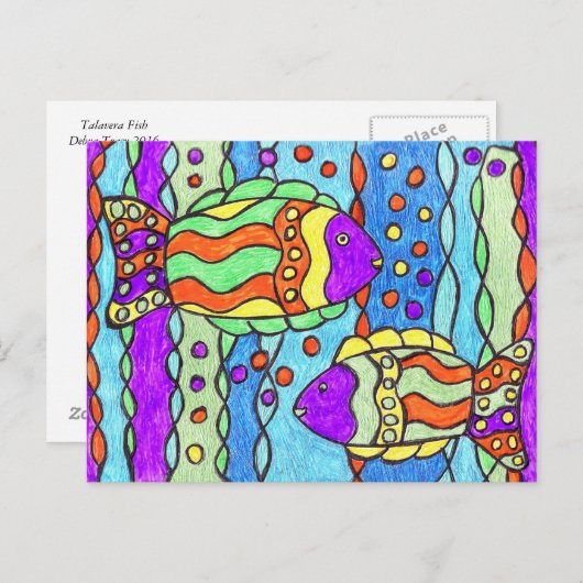 Talavera Fish Briefkaart (Voorkant / Achterkant)