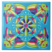 Talavera Fish Tegel Design Tegeltje (Voorkant)