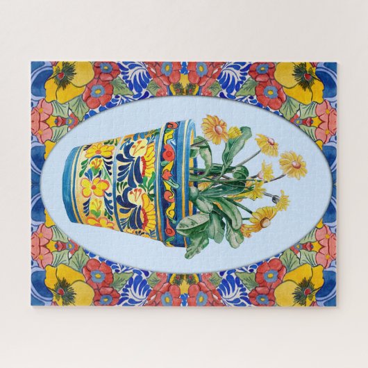 Talavera Flower Legpuzzel (Horizontaal)