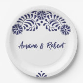 TALAVERA FLOWER PAPIEREN BORDJE (Voorkant)