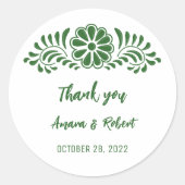 TALAVERA FLOWER RONDE STICKER (Voorkant)