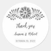 TALAVERA FLOWER RONDE STICKER (Voorkant)