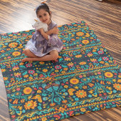 Talavera Garden Fleece Deken