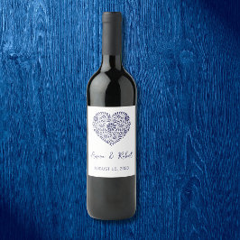 Talavera-hart Wijn Etiket