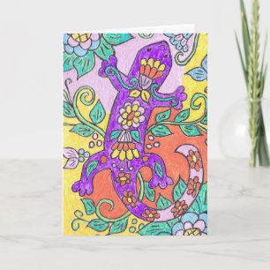 Talavera het Wenskaart van de Hagedis Kaart