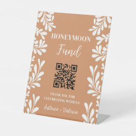 Talavera Honeymoon Fonds Huwelijksteken Reclamebord Met Voetstuk