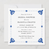 Talavera Mexicaanse bruidsdouche uitnodiging (Voorkant)