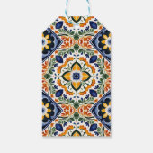 Talavera Mexicaanse bruiloft dank u gunst Cadeaulabel (Achterkant)