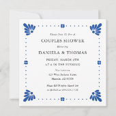 Talavera Mexicaanse bruiloft douche uitnodiging (Voorkant)