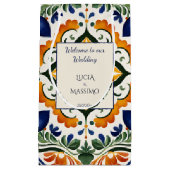Talavera Mexicaanse bruiloft gedrukt welkom Klein Cadeauzakje (Voorkant)