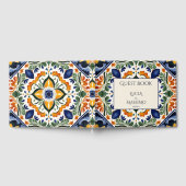 Talavera Mexicaanse bruiloft gepersonaliseerd Gastenboek (Volledig)