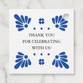 Talavera Mexicaanse bruiloft gunst Labels (Achterkant)