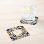 Talavera Mexicaanse bruiloft gunsten afgedrukt Kartonnen Onderzetters (Insitu)
