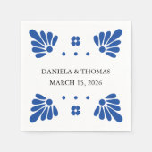 Talavera Mexicaanse bruiloft servetten (Voorkant)