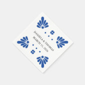 Talavera Mexicaanse bruiloft servetten (Hoek)