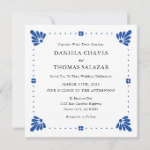 Talavera Mexicaanse bruiloft uitnodiging (Voorkant)