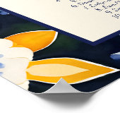 Talavera  Mexicaanse bruiloft zitgrafiek Poster (Hoek)