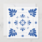 Talavera Mexicaanse repetitie diner uitnodiging (Achterkant)