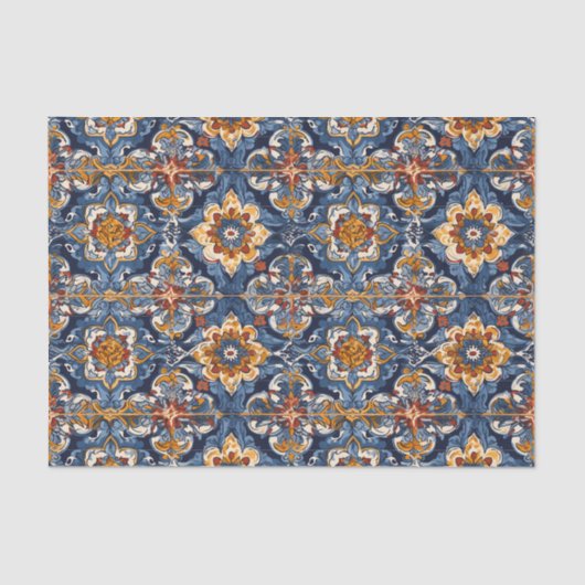 Talavera Mexicaanse Tegels Tissuepapier (Voorkant)