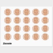 Talavera Mexicaanse Trouw El Amor Es Dulce Cupcake Ronde Sticker (Vel)