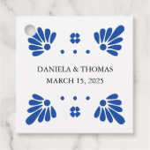 Talavera Mexicaanse trouwcadeautjes Bedankjes Labels (Voorkant)