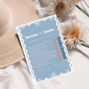 Talavera Mexican baby trait baby shower game Kaart