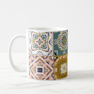 Talavera: Patchwork, een etnisch mozaïek. Koffiemok