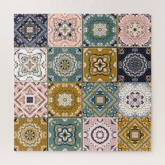 Talavera: Patchwork, een etnisch mozaïek. Legpuzzel (Verticaal)