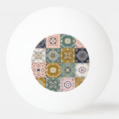 Talavera: Patchwork, een etnisch mozaïek. Pingpongbal (Achterkant)