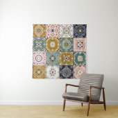 Talavera: Patchwork, een etnisch mozaïek. Wandkleed (In Situ (horizontaal))