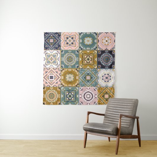 Talavera: Patchwork, een etnisch mozaïek. Wandkleed (In situ)