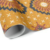 Talavera-patroon. Azulejos portugal. Turkse ornam Cadeaupapier (Rol Hoek)