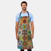 Talavera-patroon. Indische lappendeken. Turkse naa Schort (Gedragen)