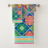 Talavera Pattern-2 Towel Bad Handdoek (Insitu)