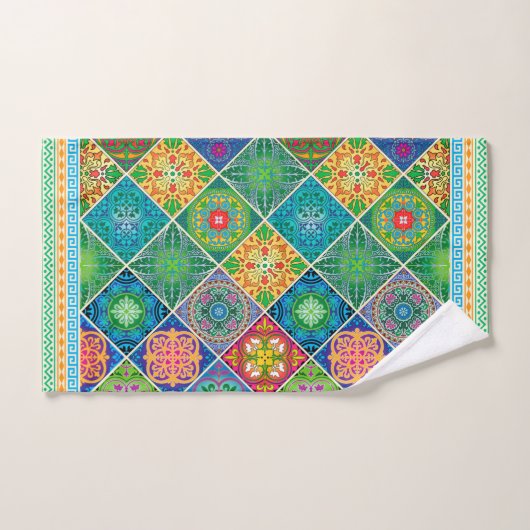 Talavera Pattern-2 Towel Bad Handdoek (Handdoek)